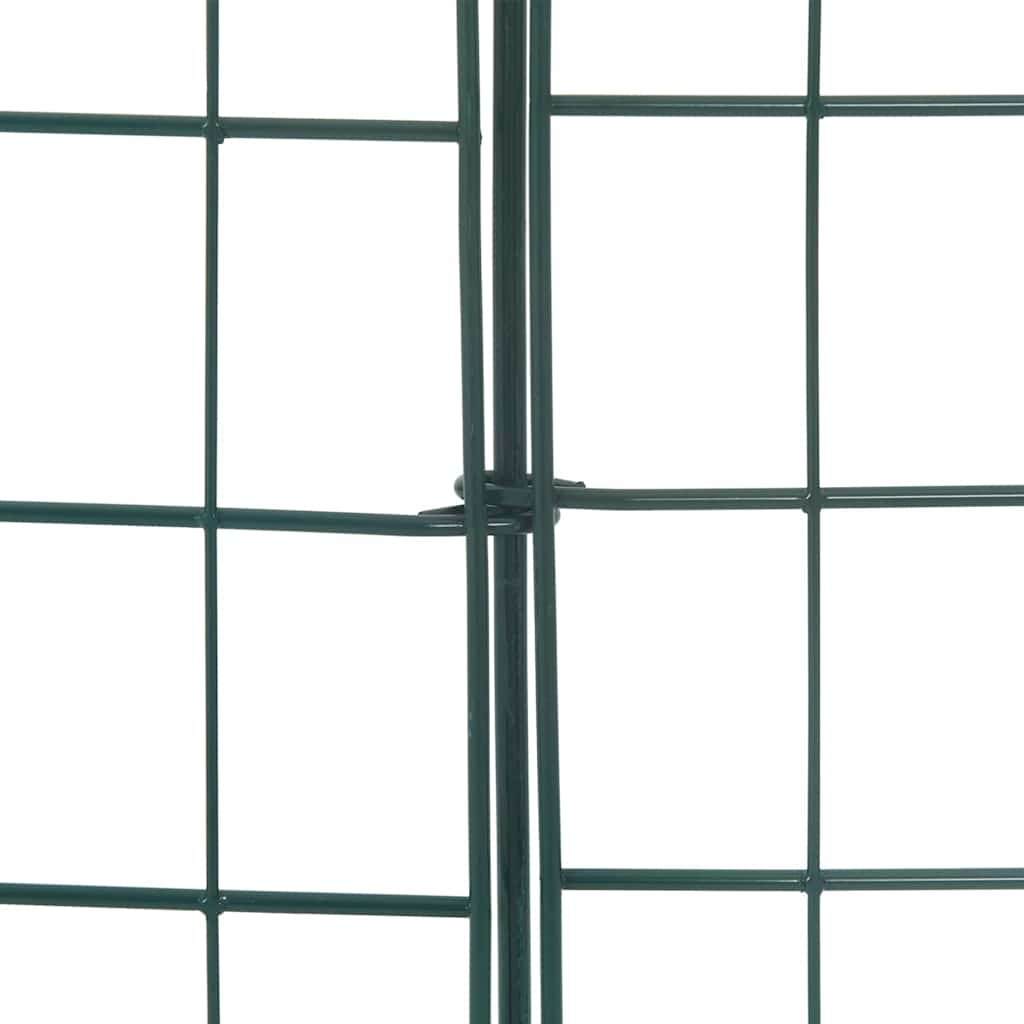 Set di Recinzione per Stagno 5 pezzi Verde 100 x 50 cm Acciaio