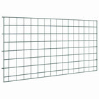 Set di Recinzione per Stagno 5 pezzi Verde 100 x 50 cm Acciaio