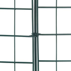 Set di Recinzione per Stagno 5 pezzi Verde 100 x 50 cm Acciaio