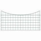 Set di Recinzione per Stagno 5 pezzi Verde 100 x 50 cm Acciaio
