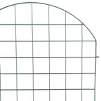 Set di Recinzione per Stagno 8 pezzi Verde 50 x 80 cm Acciaio