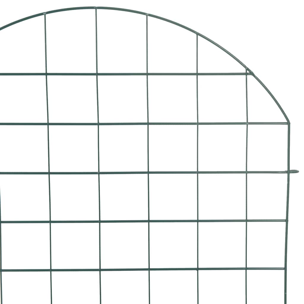 Set di Recinzione per Stagno 8 pezzi Verde 50 x 80 cm Acciaio