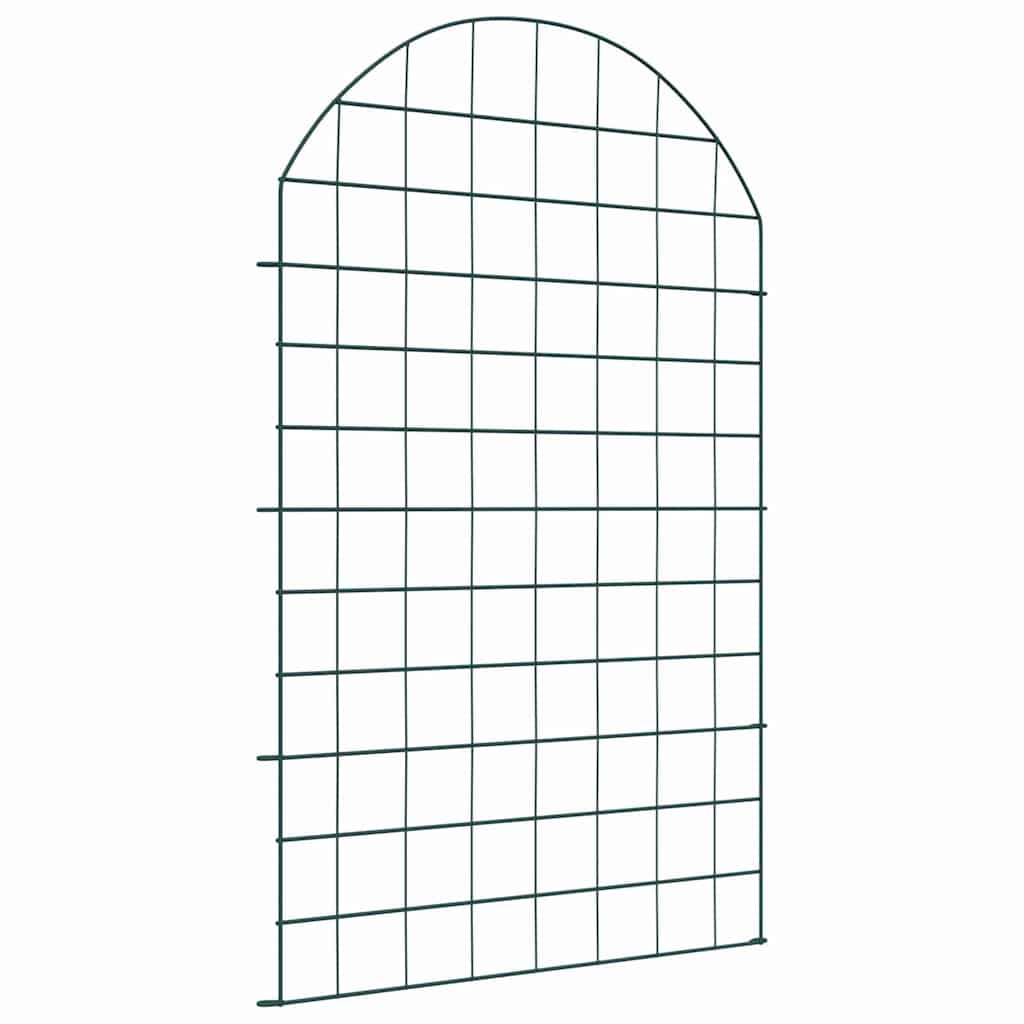 Set di Recinzione per Stagno 8 pezzi Verde 50 x 80 cm Acciaio