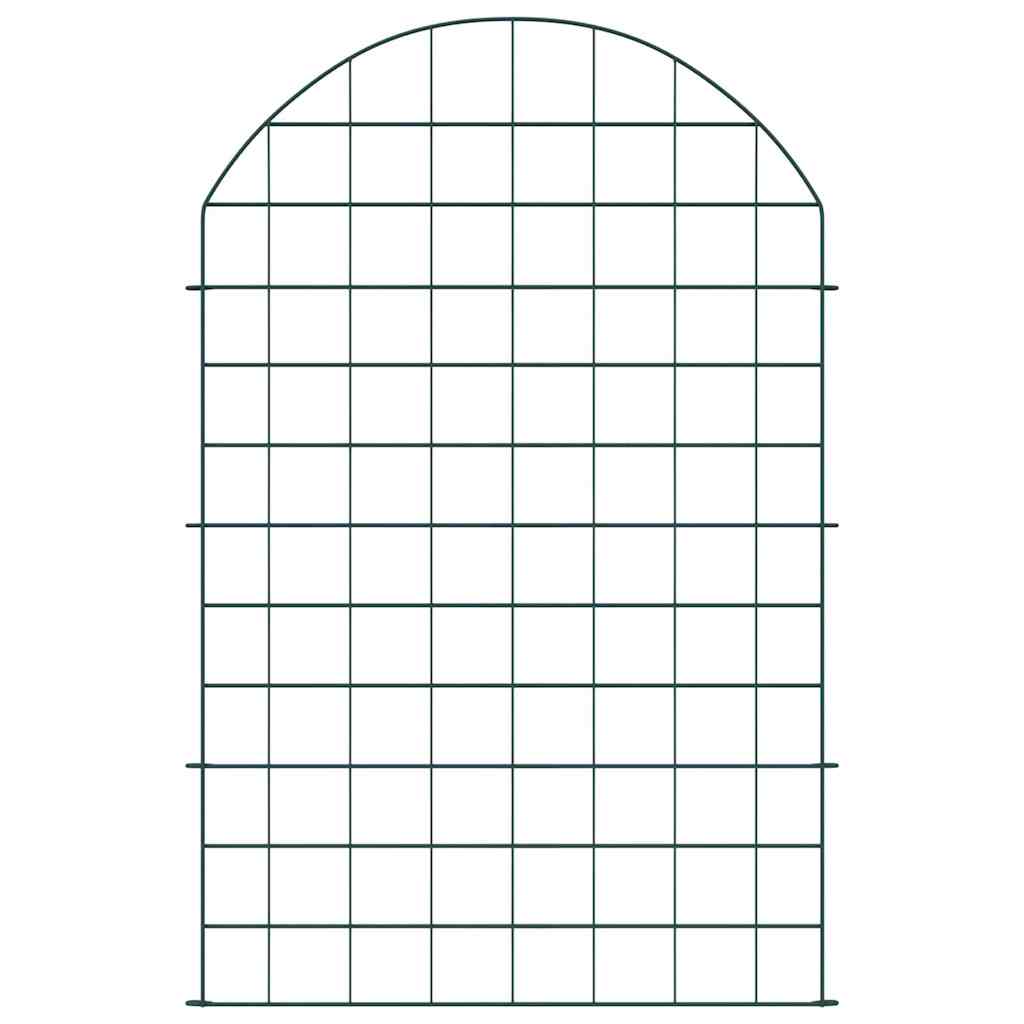 Set di Recinzione per Stagno 8 pezzi Verde 50 x 80 cm Acciaio