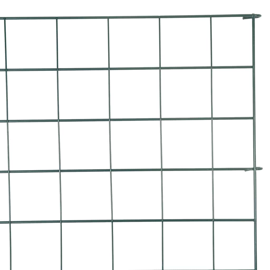 Set di Recinzione per Stagno 8 pezzi Verde 50 x 80 cm Acciaio