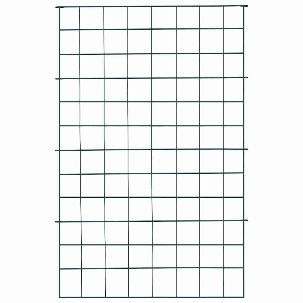 Set di Recinzione per Stagno 8 pezzi Verde 50 x 80 cm Acciaio