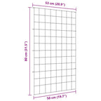 Set di Recinzione per Stagno 8 pezzi Verde 50 x 80 cm Acciaio