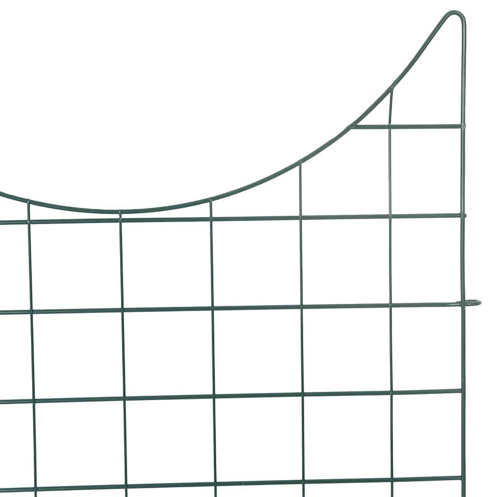Set di Recinzione per Stagno 8 pezzi Verde 50 x 80 cm Acciaio