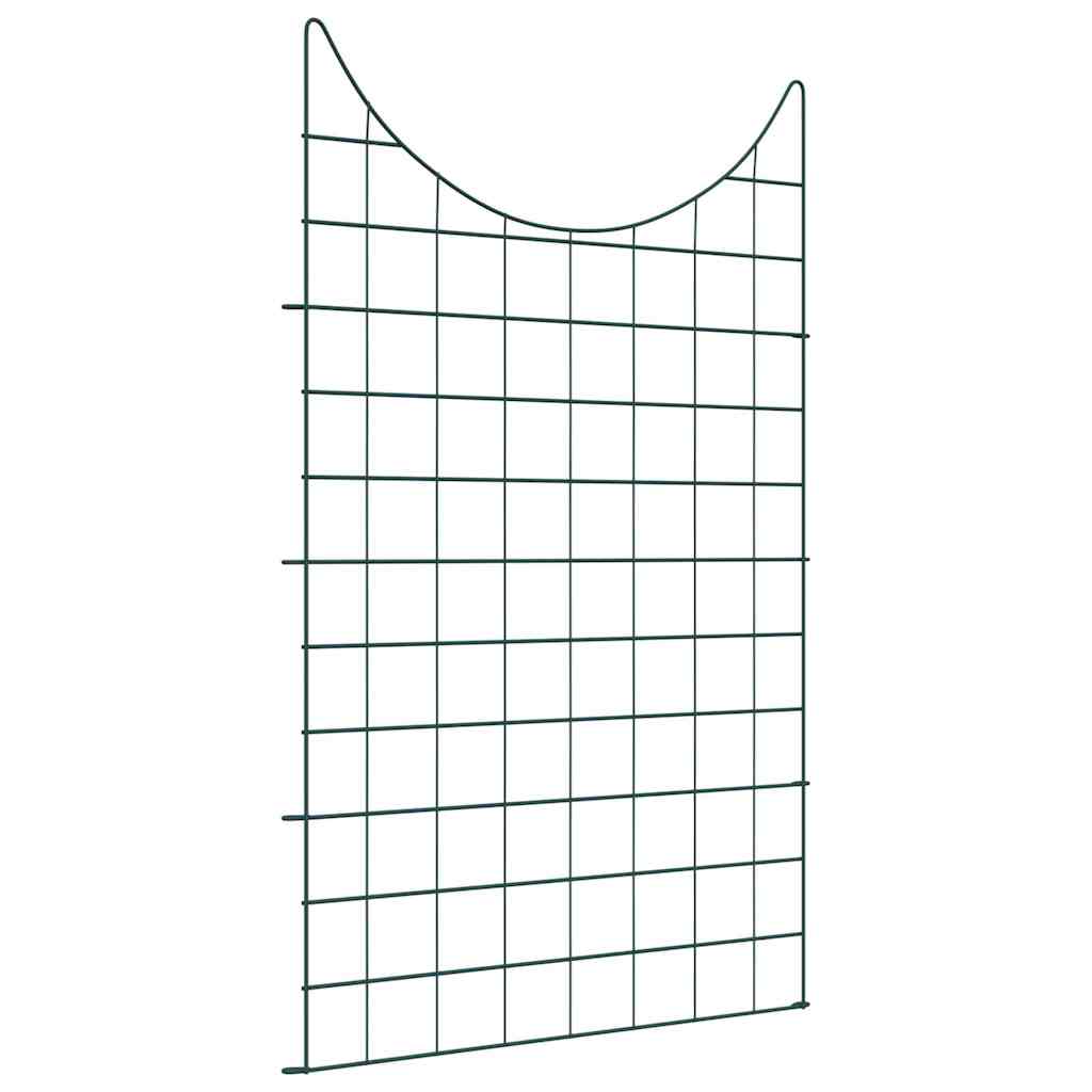 Set di Recinzione per Stagno 8 pezzi Verde 50 x 80 cm Acciaio