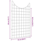 Set di Recinzione per Stagno 8 pezzi Verde 50 x 80 cm Acciaio