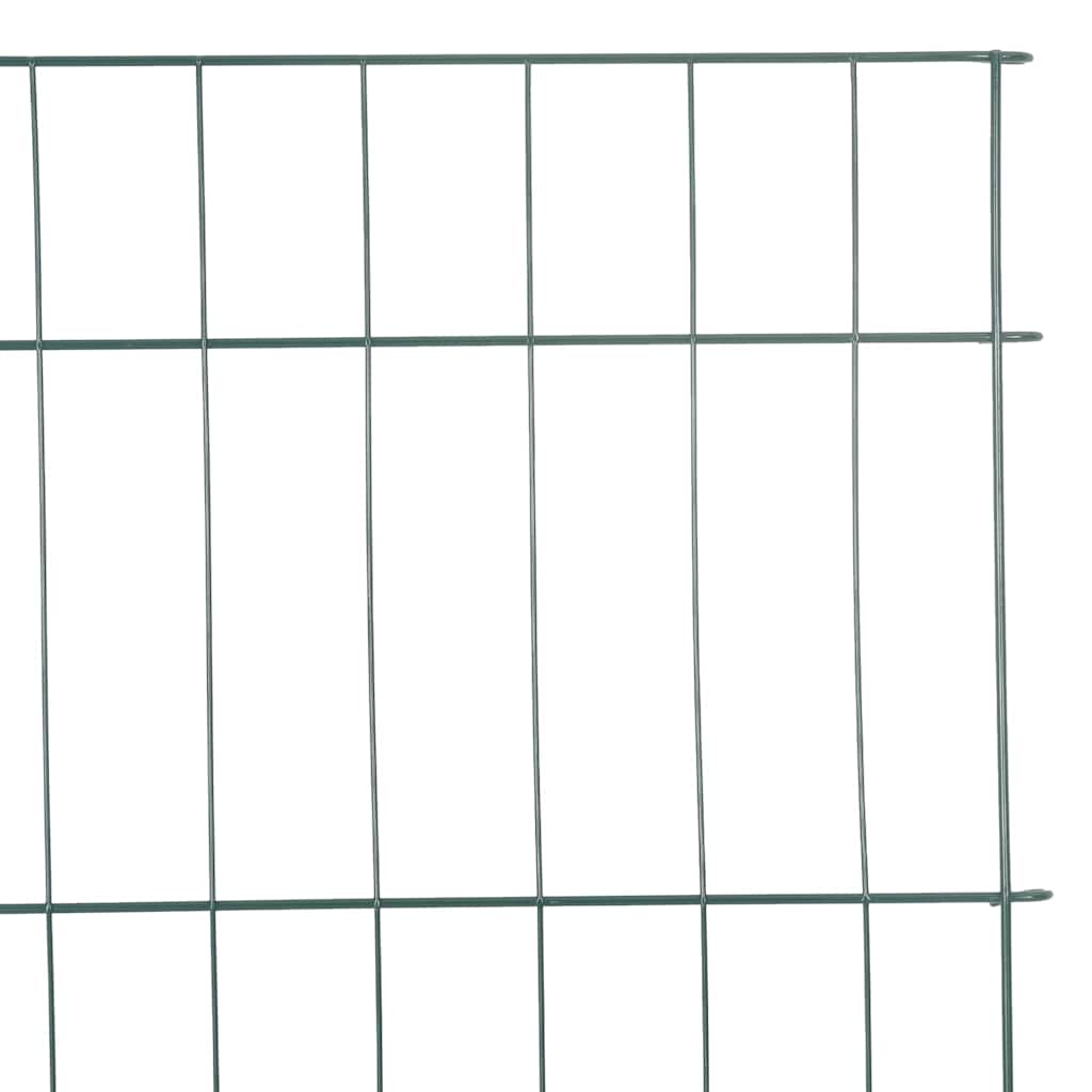 Set di Recinzione per Stagno 8 pezzi Verde 50 x 80 cm Acciaio