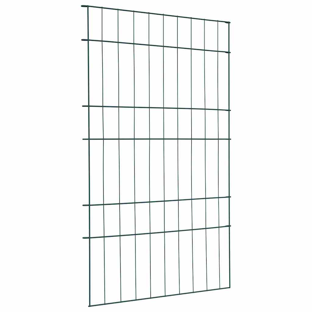 Set di Recinzione per Stagno 8 pezzi Verde 50 x 80 cm Acciaio