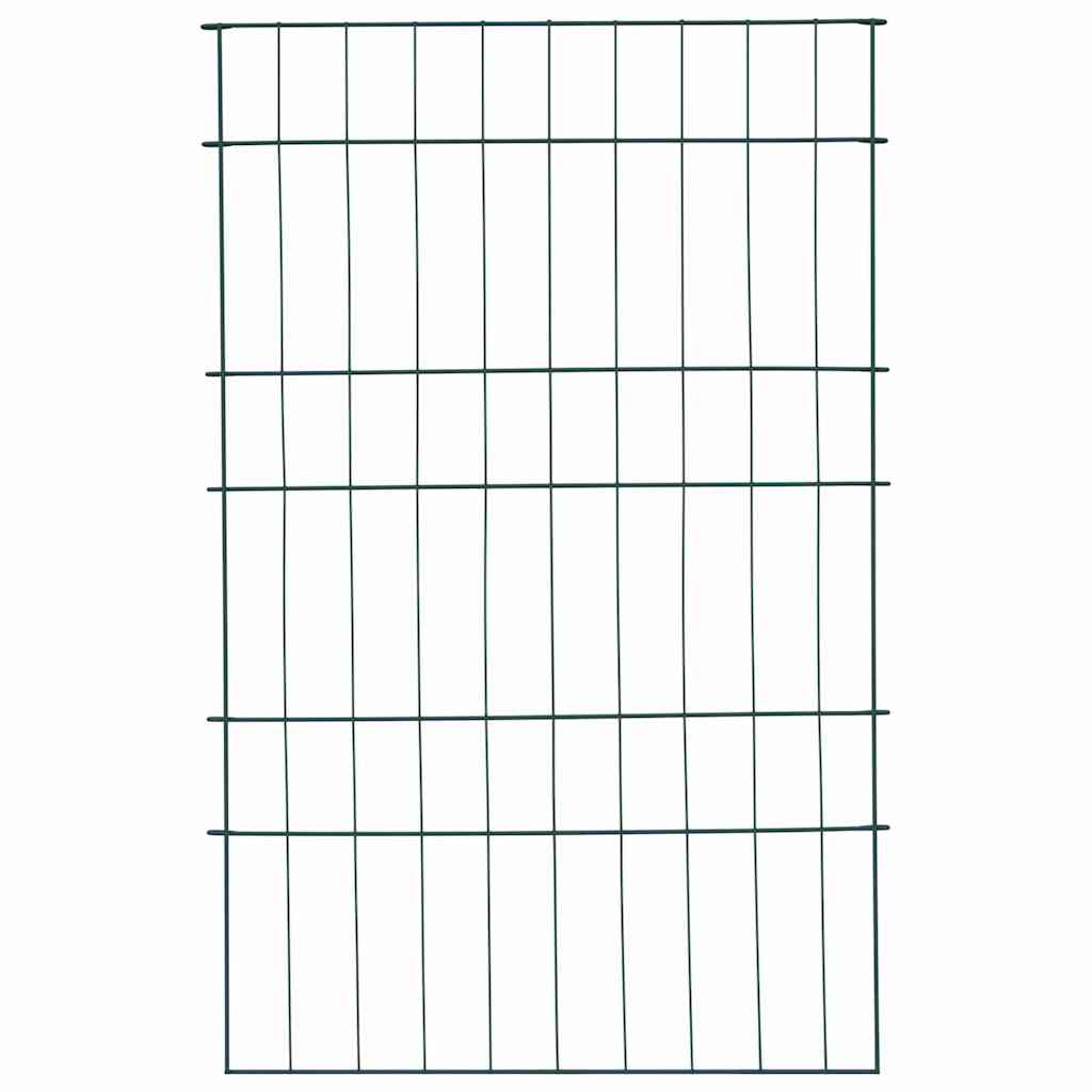 Set di Recinzione per Stagno 8 pezzi Verde 50 x 80 cm Acciaio