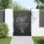Cancello da giardino con blocco nero 85 x 150 cm