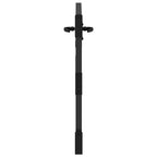 Cancello da Giardino con Serratura Nero 85 x 100 cm