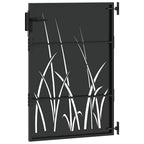 Cancello da giardino con blocco nero 85 x 150 cm