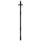 Cancello da giardino con blocco nero 85 x 150 cm