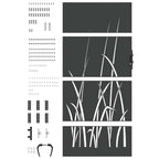 Cancello da giardino con blocco nero 85 x 200 cm