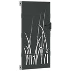 Cancello da giardino con blocco nero 85 x 200 cm