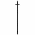 Cancello da giardino con blocco Nero 85 x 125 cm