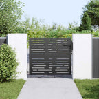Cancello da giardino con lucchetto nero 85 x 100 cm