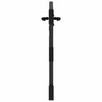Cancello da giardino con lucchetto nero 85 x 100 cm