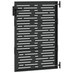 Cancello da giardino con blocco nero 85 x 125 cm