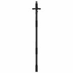 Cancello da giardino con blocco nero 85 x 150 cm