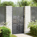 Cancello da Giardino con Lucchetto Nero 85 x 175 cm