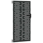 Cancello da giardino con blocco nero 85 x 200 cm