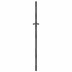 Cancello da giardino con blocco nero 85 x 200 cm