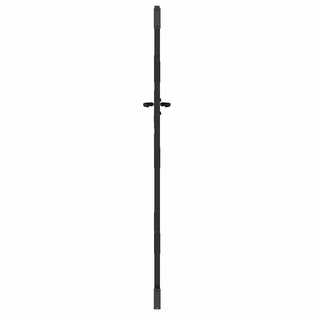 Cancello da giardino con blocco nero 85 x 200 cm