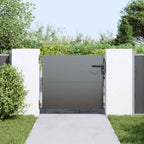 Cancello da giardino con blocco nero 85 x 100 cm