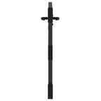 Cancello da giardino con blocco nero 85 x 100 cm