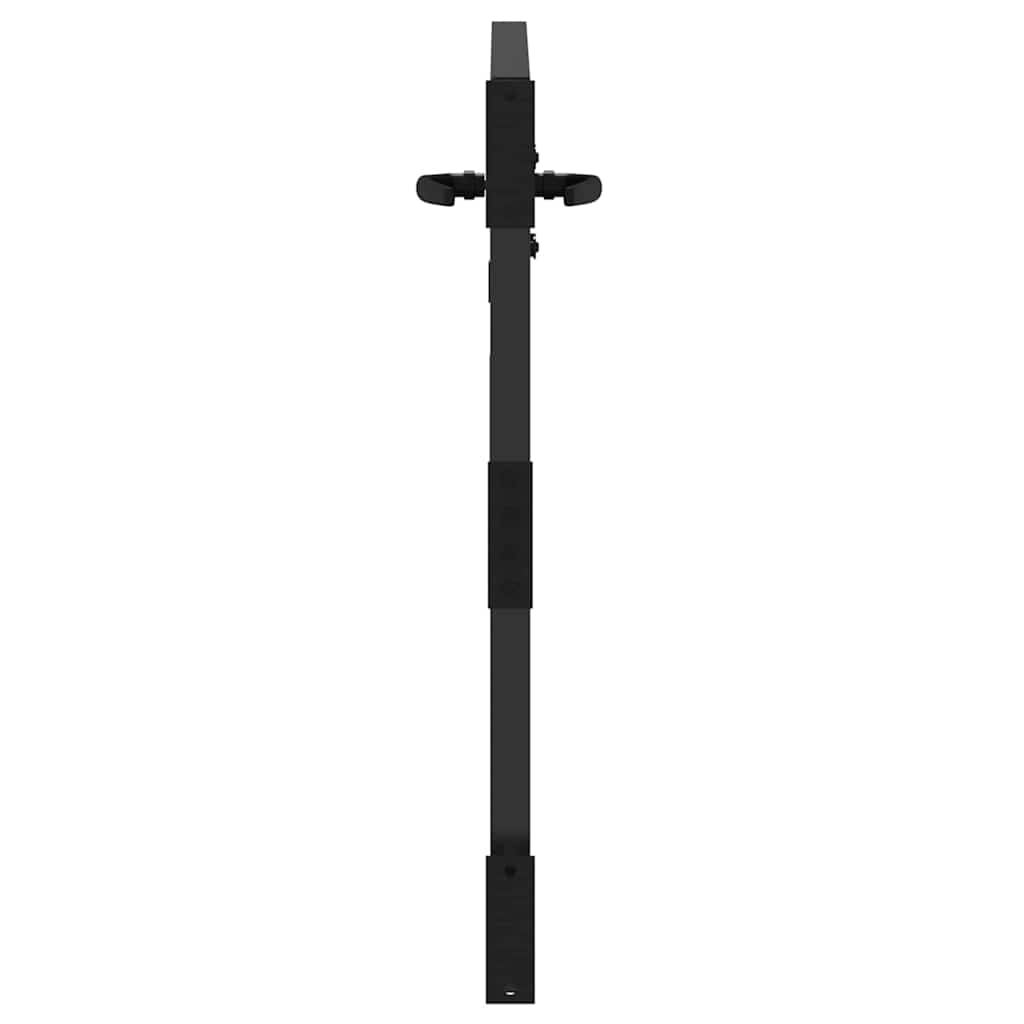 Cancello da giardino con blocco nero 85 x 100 cm