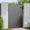 Cancello da giardino con blocco nero 85 x 125 cm