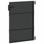 Cancello da giardino con lucchetto nero 85 x 150 cm