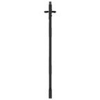 Cancello da giardino con lucchetto nero 85 x 150 cm