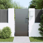 Cancello da giardino con blocco nero 85 x 175 cm