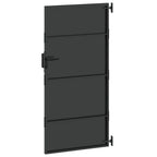 Cancello da giardino con blocco nero 85 x 175 cm