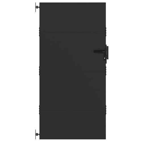 Cancello da giardino con blocco nero 85 x 175 cm