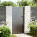 Cancello da Giardino Nero con Lucchetto 85 x 200 cm