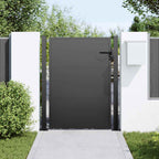 Cancello da giardino con blocco nero 110 x 130 cm