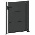 Cancello da giardino con blocco nero 110 x 130 cm
