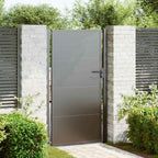 Cancello da giardino con blocco nero 110 x 205 cm