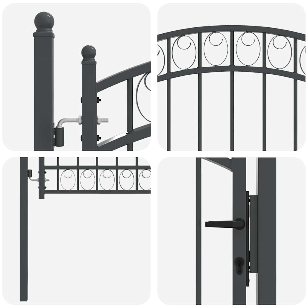 Cancello per recinzione EMMEN 100 x 100 cm in acciaio verniciato