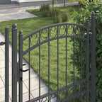Cancello per recinzione EMMEN 170 x 100 cm in acciaio verniciato