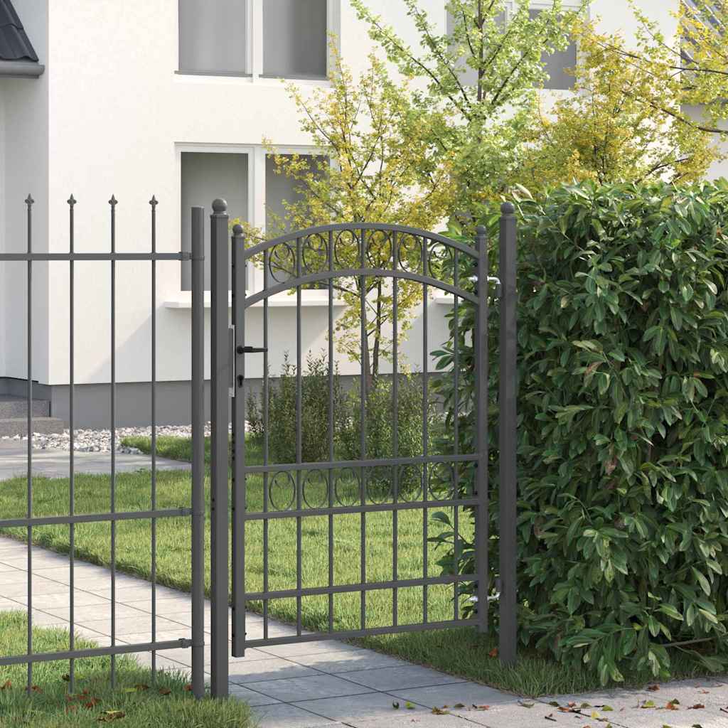 Cancello per recinzione EMMEN 170 x 100 cm in acciaio verniciato