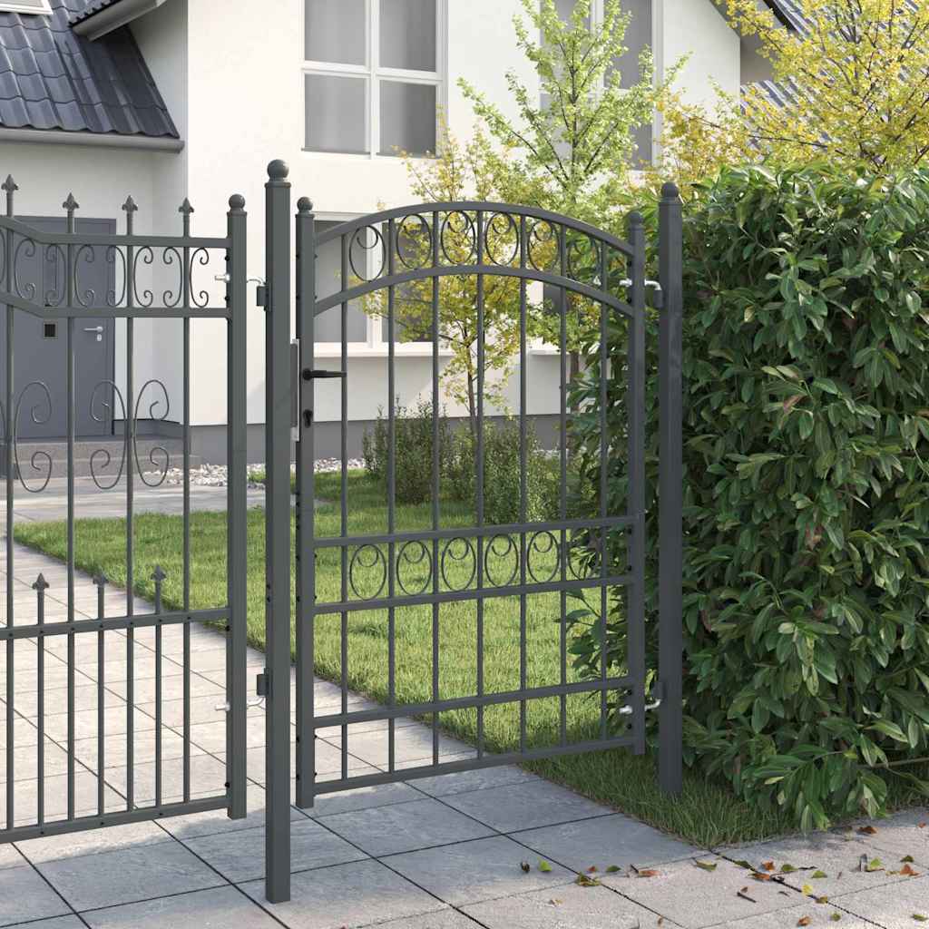 Cancello per recinzione EMMEN 170 x 100 cm in acciaio verniciato