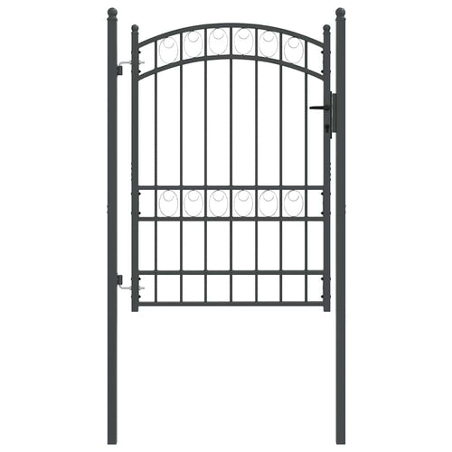 Cancello per recinzione EMMEN 170 x 100 cm in acciaio verniciato